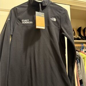 The North Face Black Quarter-Zip Lightweight Fleece with Exact Sciences Logo